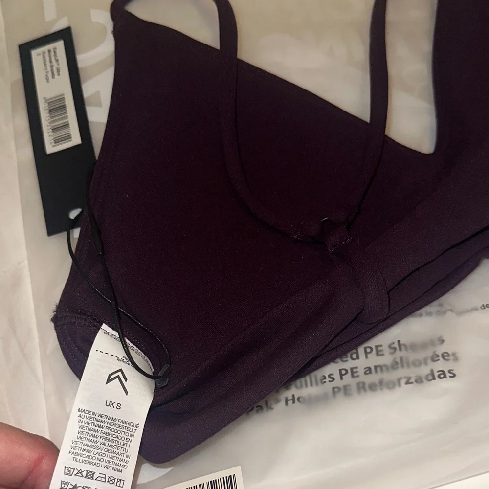 NWT- Oner Active Deep Purple Sports Bra - Picture 6 of 8